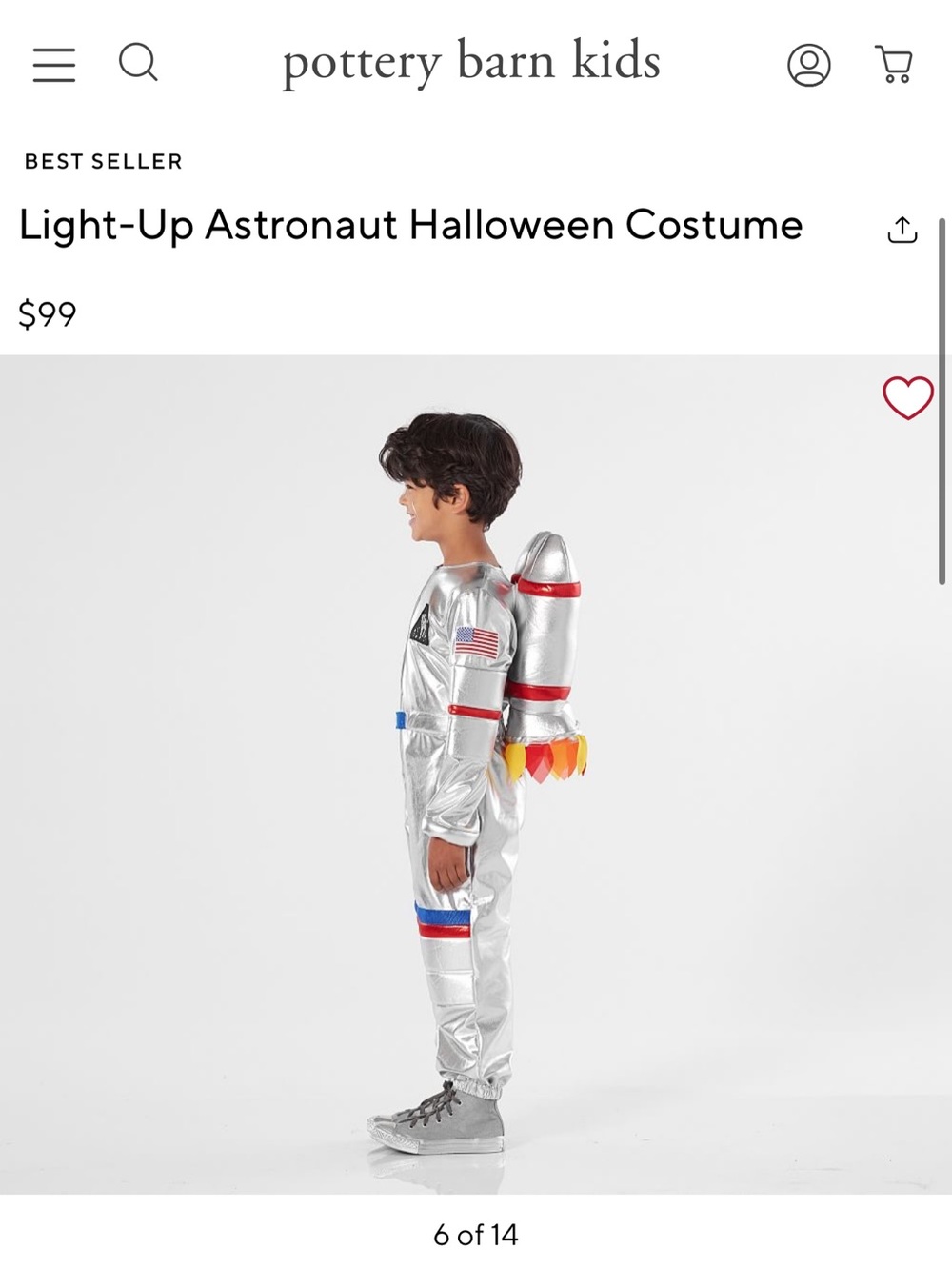 Pottery barn astronaut & planet costume.
Astronaut is 4-6 in size planet is 2-3